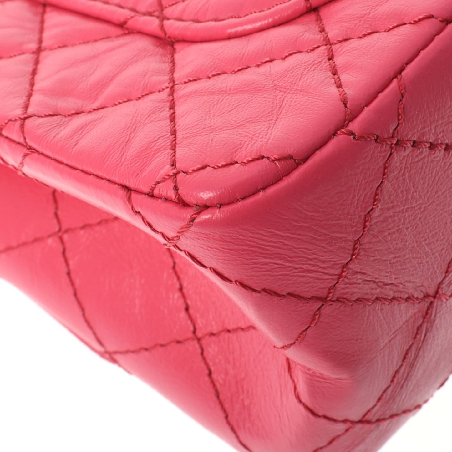 Chanel 2.55 chain pink tone ladies calf shoulder bag