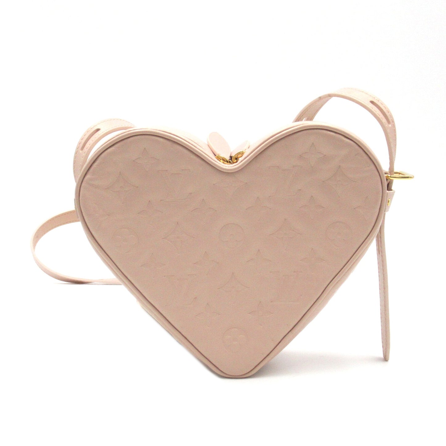 Louis Vuitton Sac Cool Foreign Love Heart Box Pink Metallic pink leather M58738