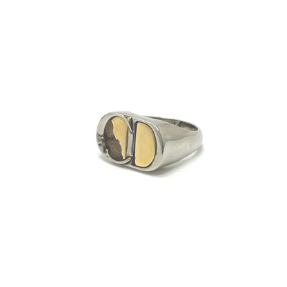 Christian Dior Silver Metal Band Ring ()