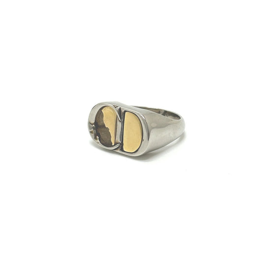 Christian Dior Silver Metal Band Ring ()