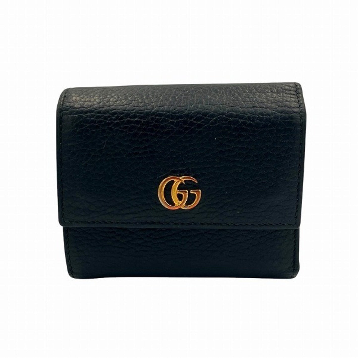 Gucci Black Leather Wallet (Tri-Fold) ()