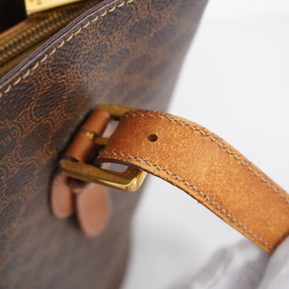 Celine  Macadam Shoulder Bag Women's PVC Brown