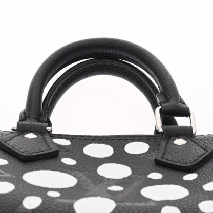 LOUIS VUITTON Monogram Nano Speedy Yayoi Kusama Collaboration Black White M81456 Women's Implant [Dot] Shoulder Bag