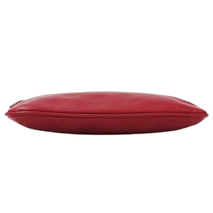 Celine bag ladies handbag hand pouch leather red micro