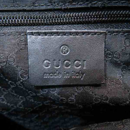 Gucci Sherry Line Black Canvas Handbag Shoulder Bag