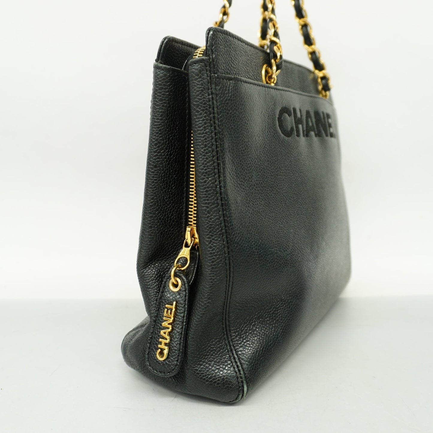 ChanelAuth  Reprint Tote Women's Caviar Leather Bag Black