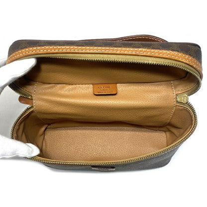 Celine Vanity Bag Brown Macadam M95 PVC Leather Celine Handbag