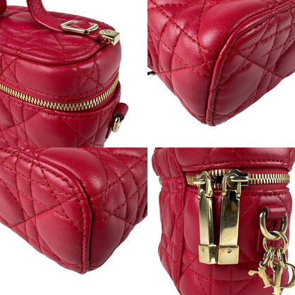 Christian Dior Red Color Leather Shoulder Bag ()