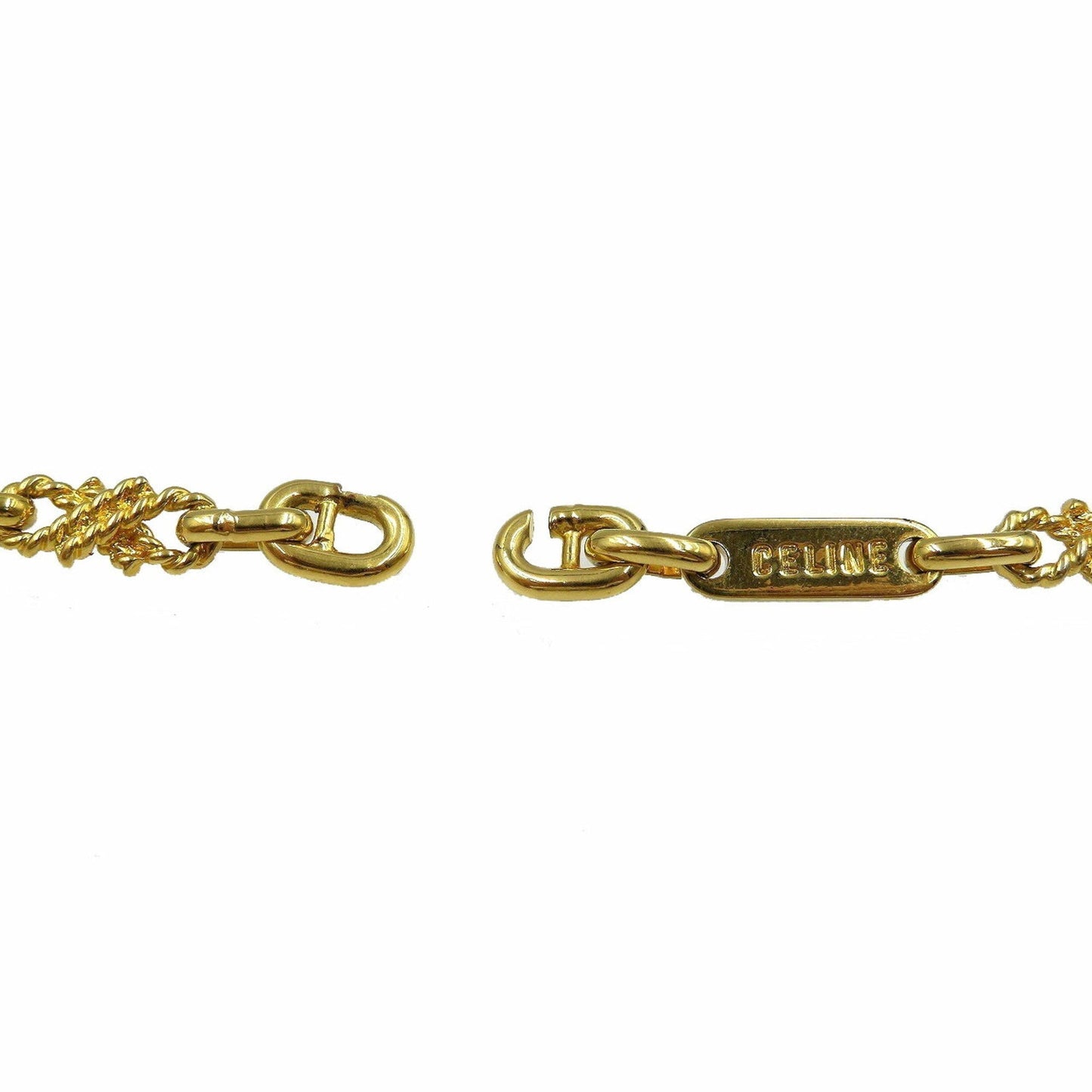 Celine metal gold necklace