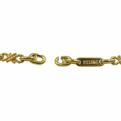 Celine metal gold necklace