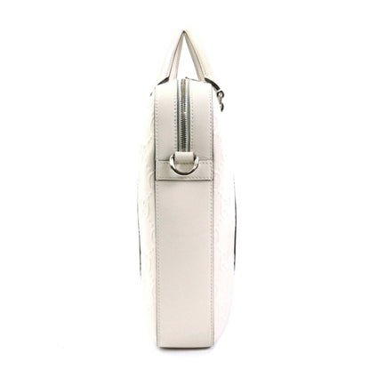 GUCCI Handbag Crossbody Shoulder Bag GG Pattern Leather Ivory Men's 658573