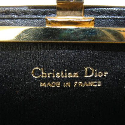 Christian Dior Trotter Black Canvas Leather Coin Purse/Coin Case ()