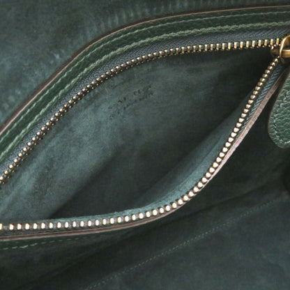 Celine Luggage Microshopper Leather Green Handbag