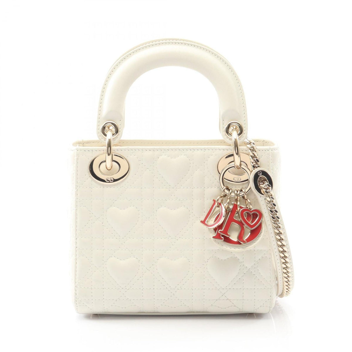 Christian Dior White Leather Handbag ()