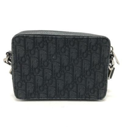Christian Dior Navy Canvas Pouch Shoulder Bag ()