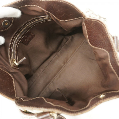 Gucci Brown Canvas Tote Bag