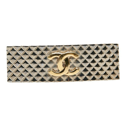 CHANEL Cocomark Matelasse Valletta 96P Silver Metal Ladies