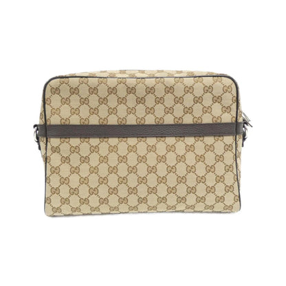Gucci Beige Dark Brown Gg Canvas Shoulder Bag