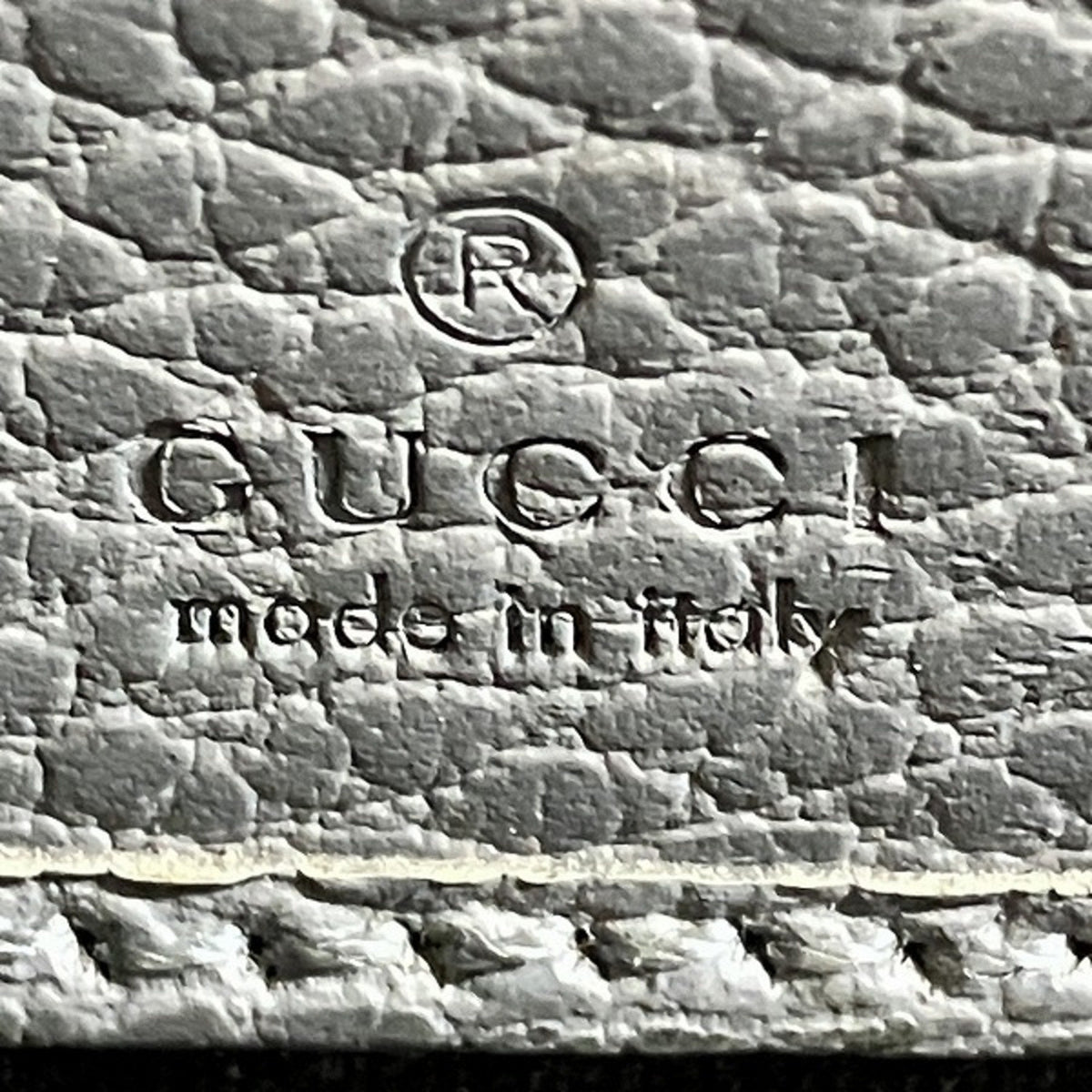 Gucci Gray Leather Coin Purse/Coin Case