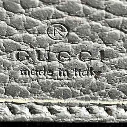 Gucci Gray Leather Coin Purse/Coin Case