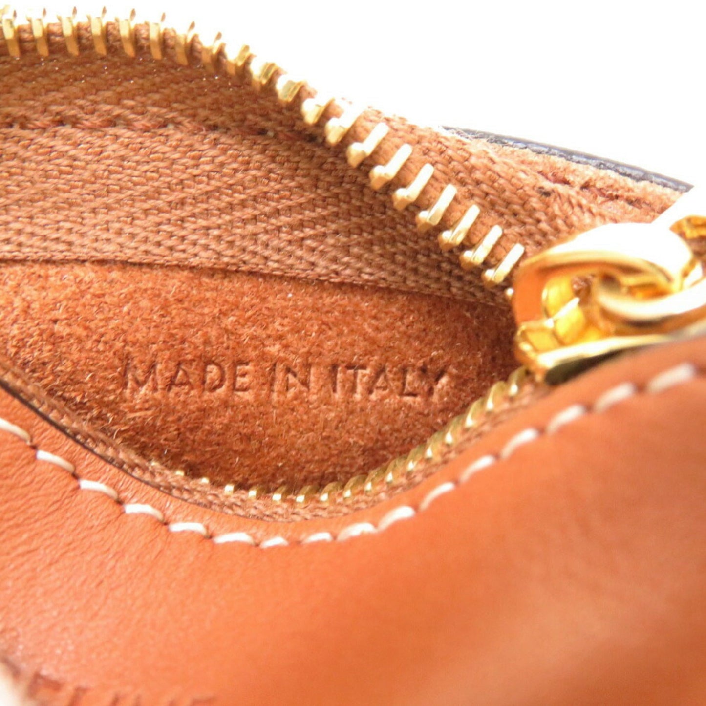 Celine Troche Leather Brown Coin Purse Case Charm