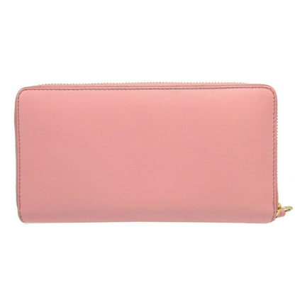 Gucci Pink Leather Long Wallet (Bi-Fold)