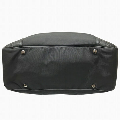 Gucci Black Nylon Leather Shoulder Bag