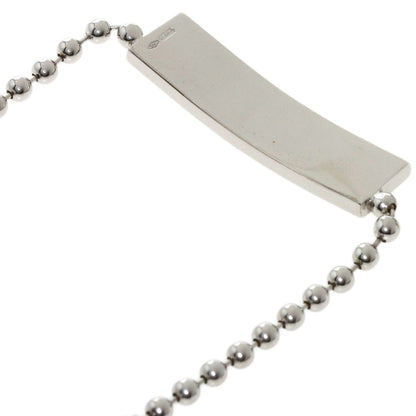 Gucci Plate 2P Diamond Necklace K18 White Gold Ladies GUCCI