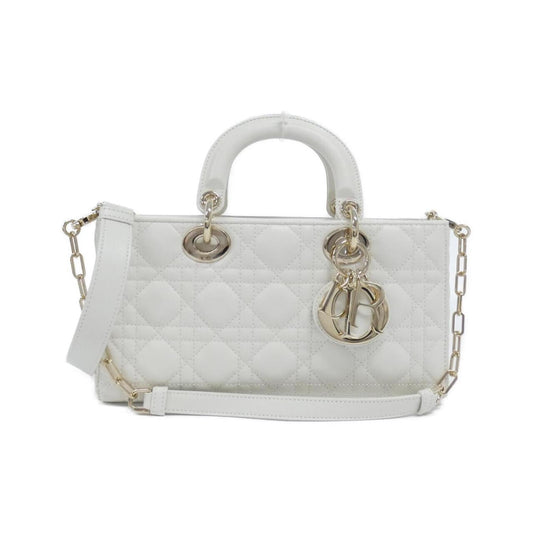 Christian Dior White Leather Handbag ()