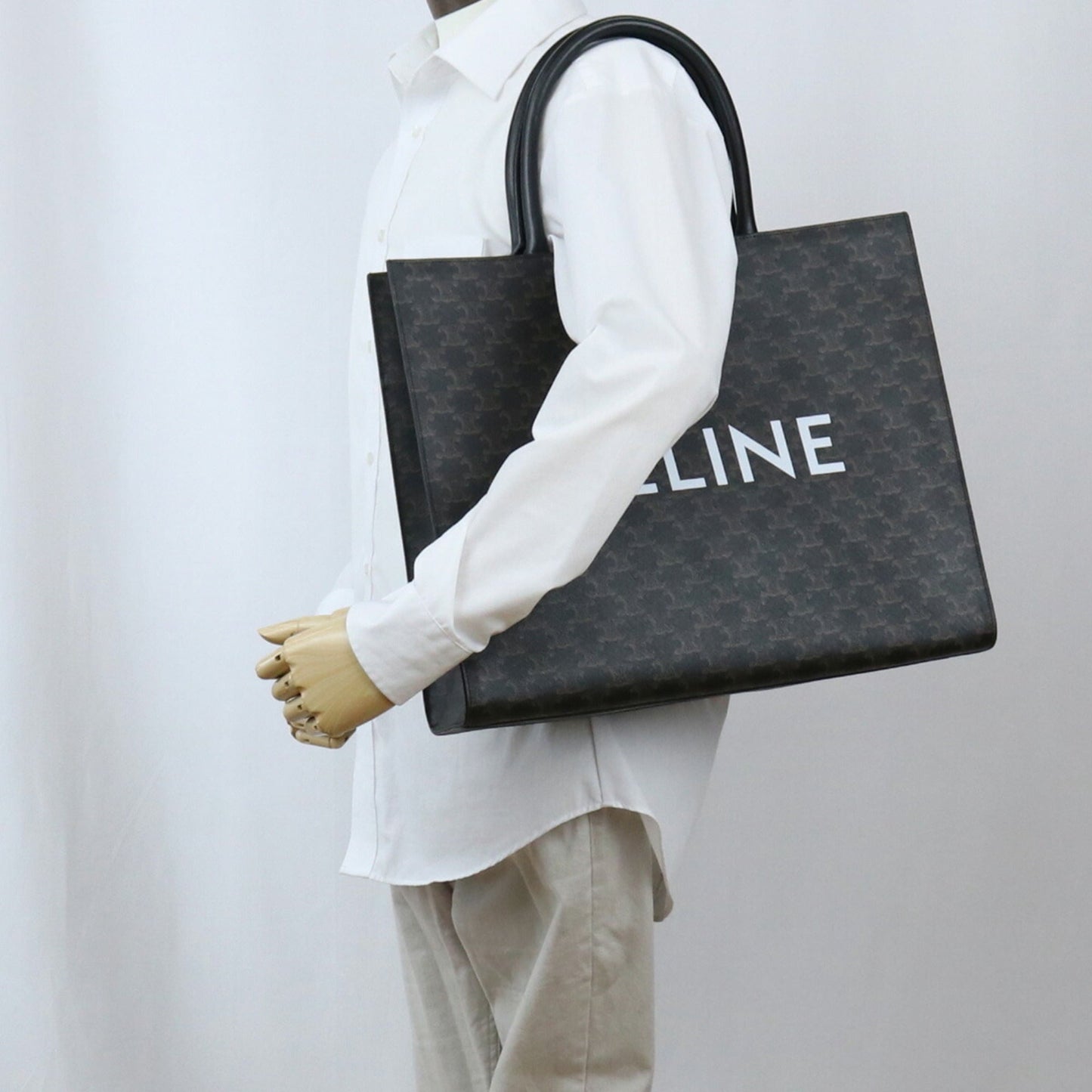 Celine Horizontal Cabas 197012CIM.38SI Tote Bag PVC Unisex