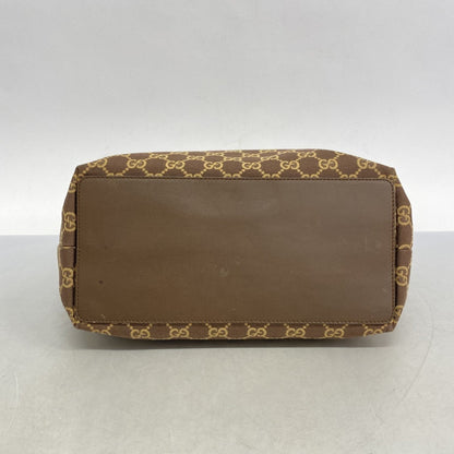 Gucci Brown Canvas Tote Bag
