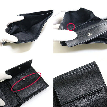 Gucci Black Nylon Leather Wallet (Bi-Fold)
