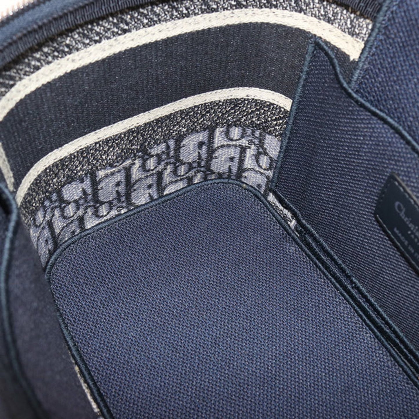 Christian Dior Navy Jacquard Handbag ()