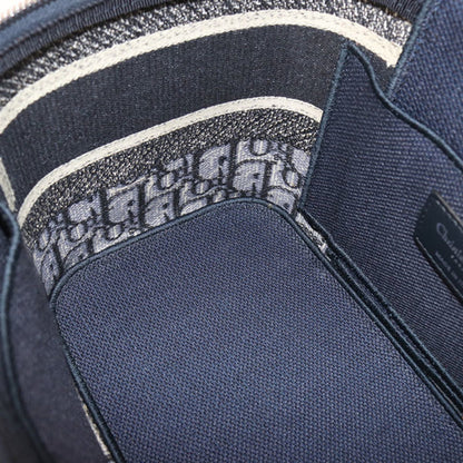 Christian Dior Navy Jacquard Handbag ()