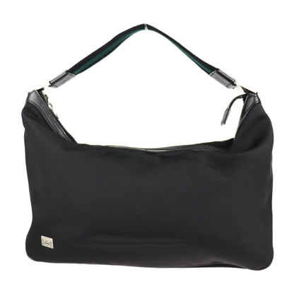 Gucci Horsebit Black Nylon Canvas Handbag Shopping Bag Shoulder Bag Tote Bag ()