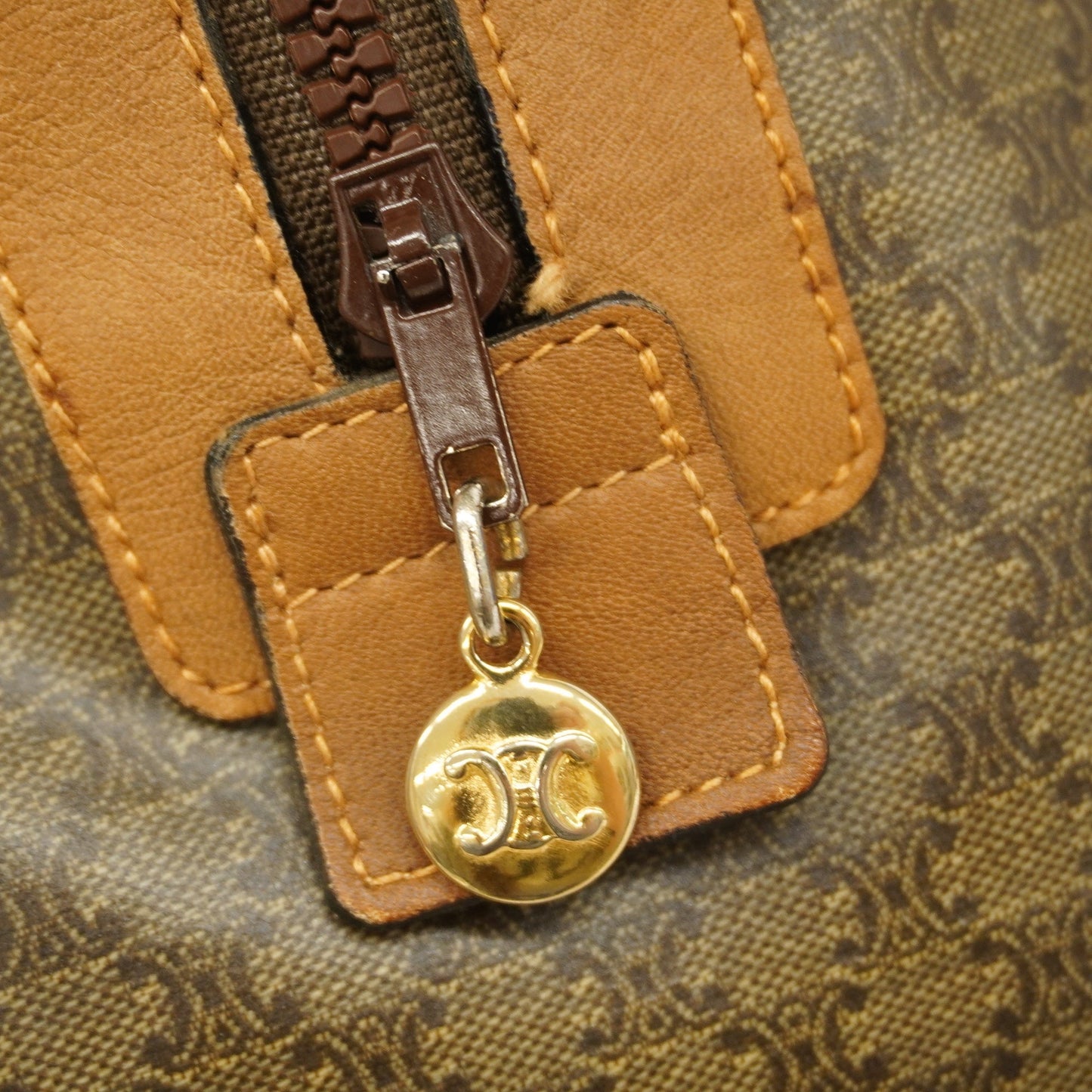 Celine  Macadam Handbag Women's PVC Handbag Brown