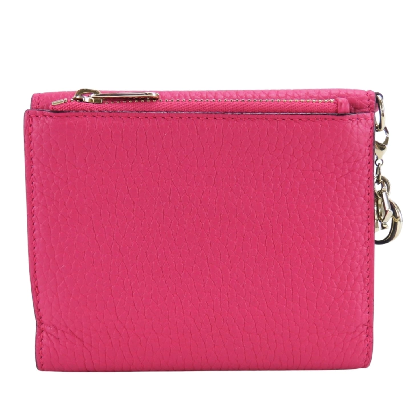 Christian Dior Navy Pink Leather Wallet (Tri-Fold) ()
