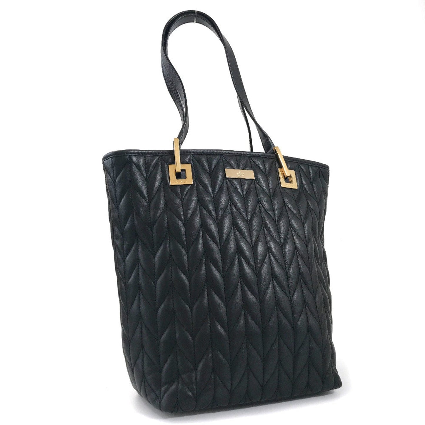 Gucci Tote Bag Quilted 002/1099 Leather Black Ladies Gucci