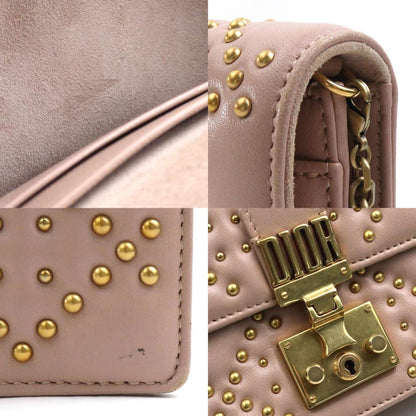 Christian Dior Pink Leather Handbag Shoulder Bag ()