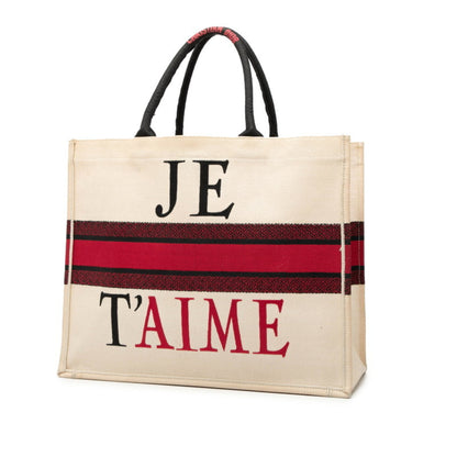 Christian Dior White Canvas Tote Bag ()