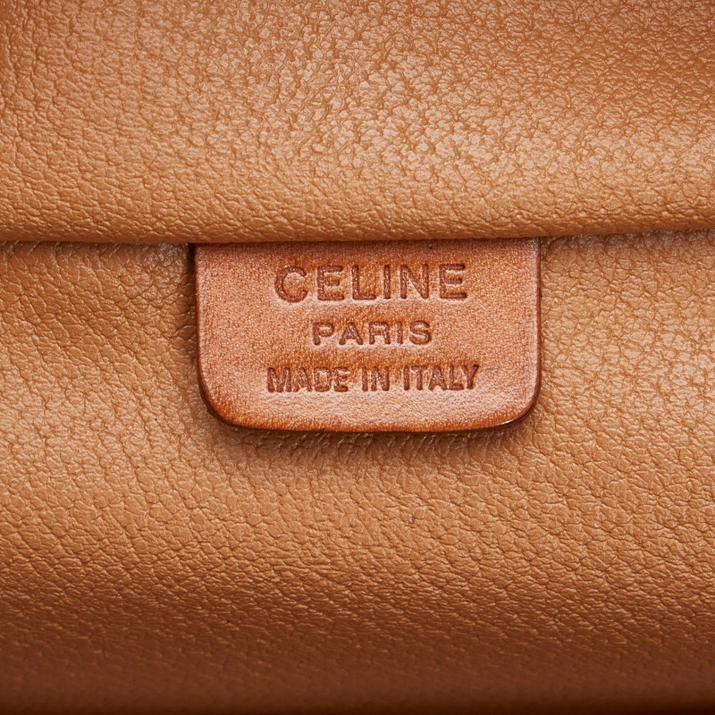 Celine Macadam Handbag Vanity Bag M95 Brown PVC Leather Ladies