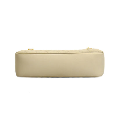 CHANELAuth  Matelasse Chain Shoulder Women's Leather Shoulder Bag Gray