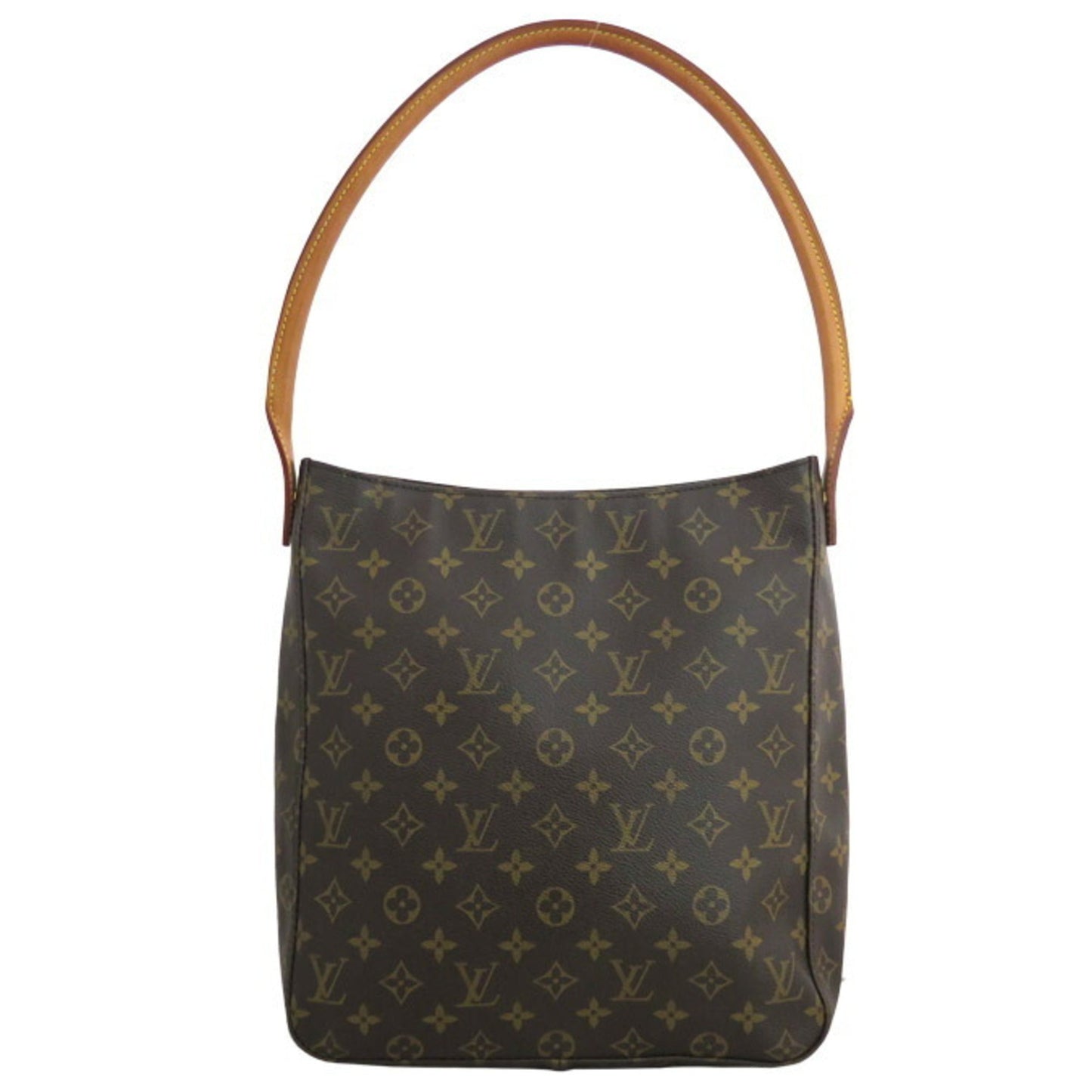 Louis Vuitton Bag Monogram Looping MM Brown x Gold Hardware Canvas Shoulder One Women's M51146