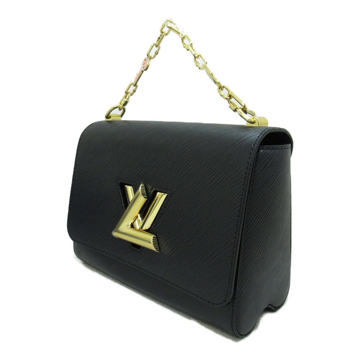 LOUIS VUITTON Twisted MM Shoulder Bag Black Black Epi leather M20834