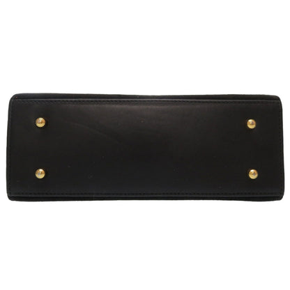 Gucci Lady Rock Suede Black Gold Hardware 000 110 0211 2WAY Handbag Bag 0057