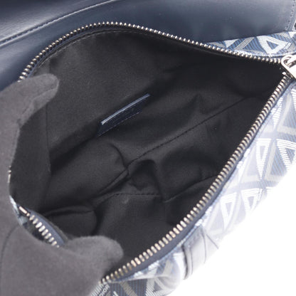 Christian Dior Multi-Color Navy Coated Canvas Fanny Pack Handbag Saddle Bag ()