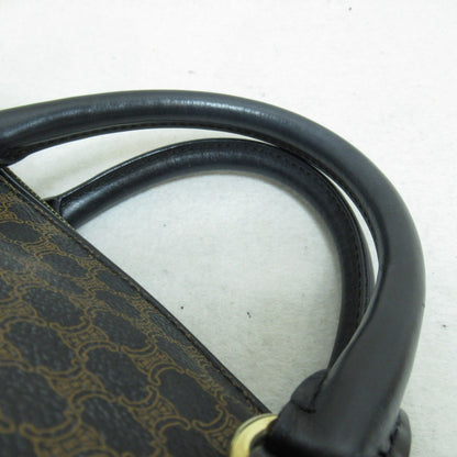 Celine Boston bag Black Brown PVC coated canvas
