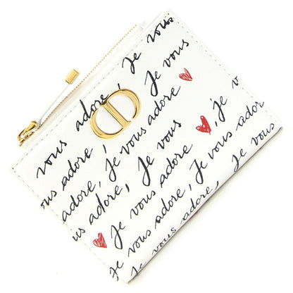 Christian Dior White Leather Wallet (Bi-Fold) ()
