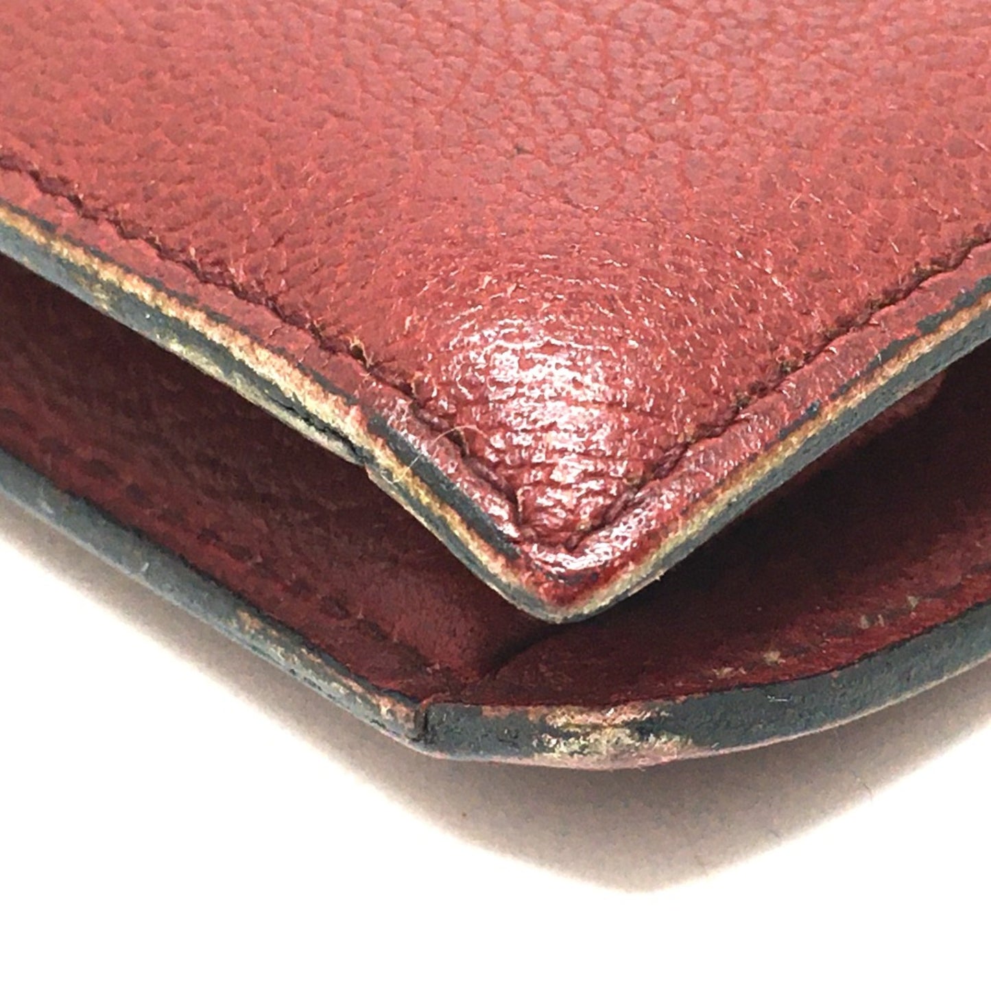 Christian Dior Red Leather Shoulder Bag ()