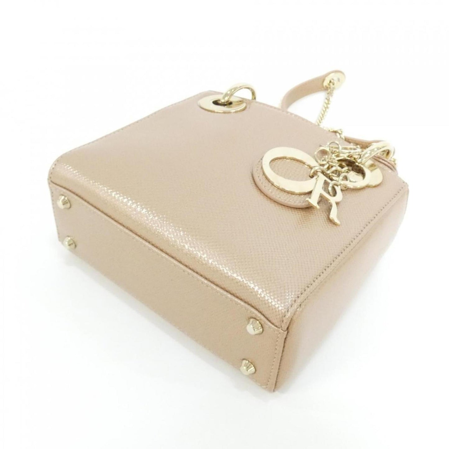Christian Dior Pink Beige Handbag ()